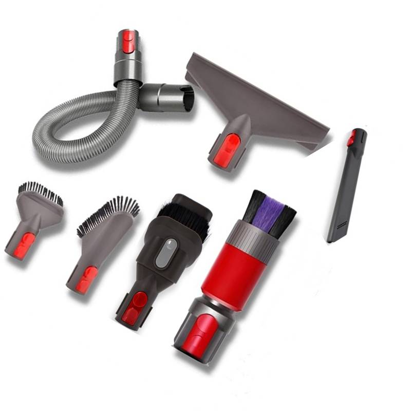 Reinigungswerkzeug für Wäschetrockner und Staubsauger für Dyson V15/V12/V11/ + flexibler Verlängerungsschlauch, Staubbürste und spurlose Staubbü
