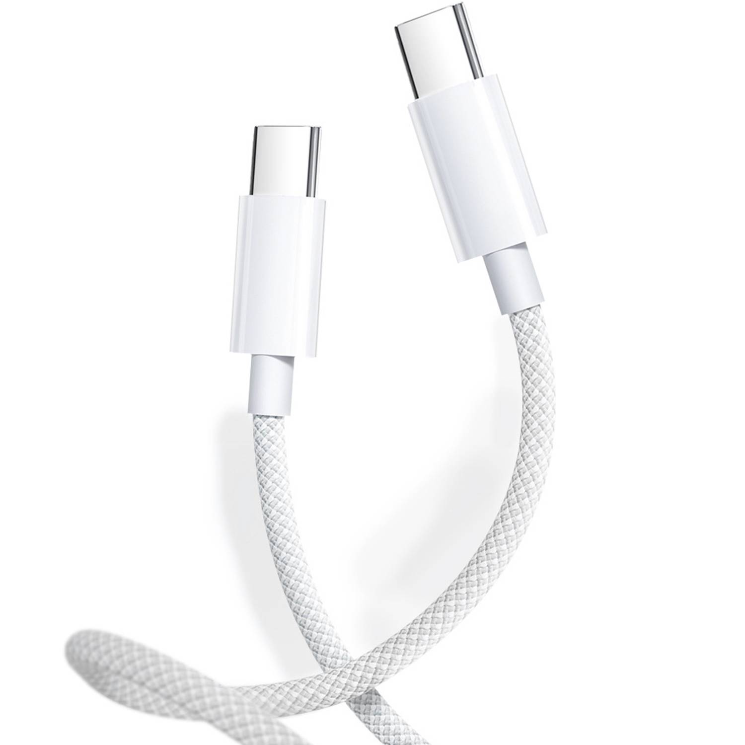 2 m USB-C-auf-C-Kabel, 2er-Pack White