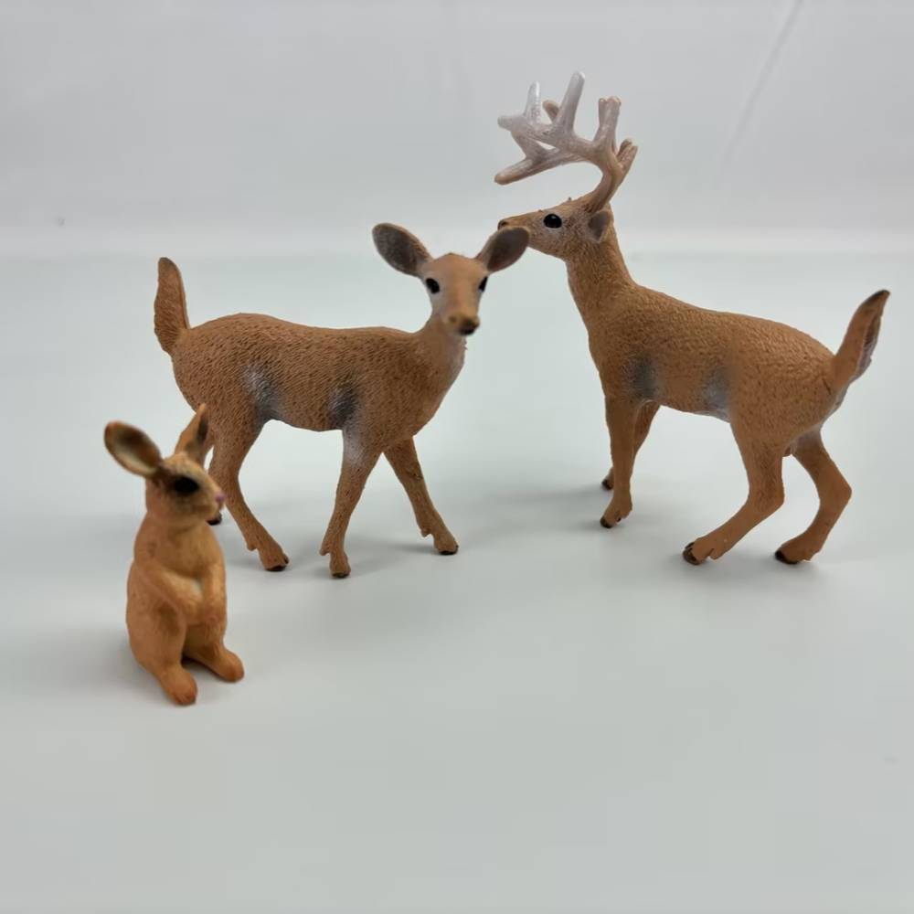 Realistische Waldtierfiguren 6er Set Waldtiere eingestellt