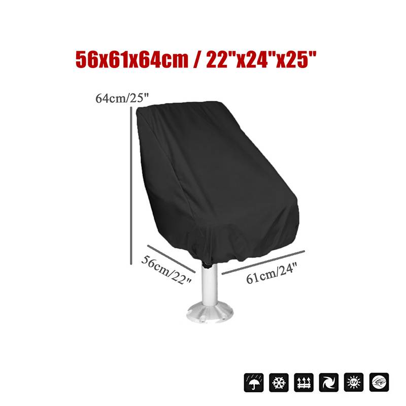 Yacht-Sitzbezug – wasserdichtes Oxford-Gewebe Black