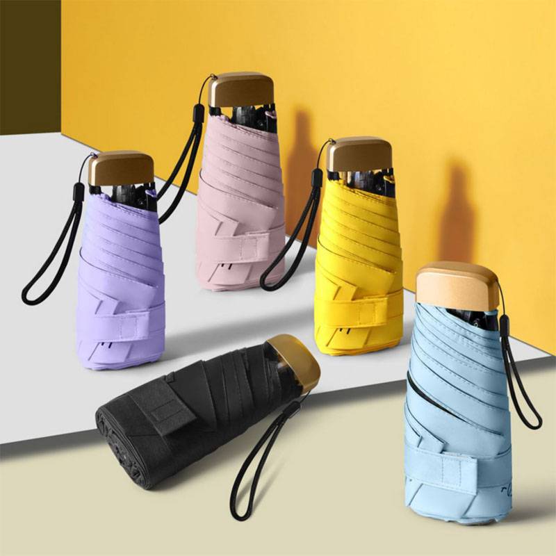 Kompakter Regenschirm faltbar White