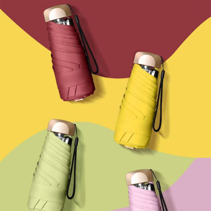 Kompakter Regenschirm faltbar White