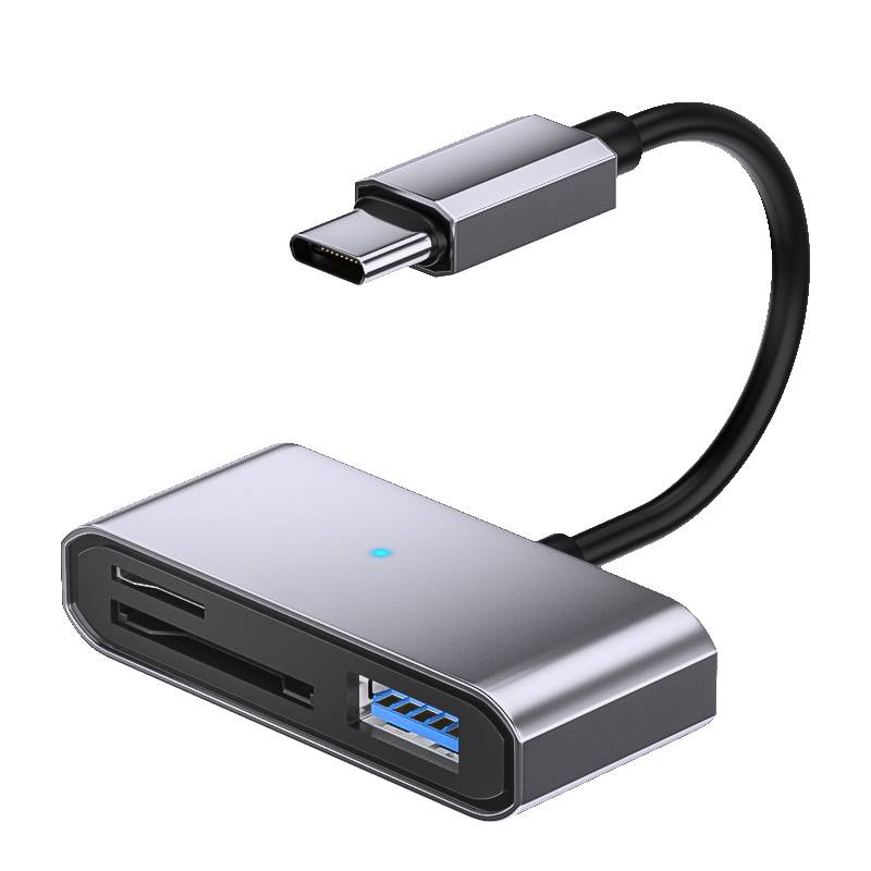 TC-auf-USB- + SD/TF-Adapterkabel