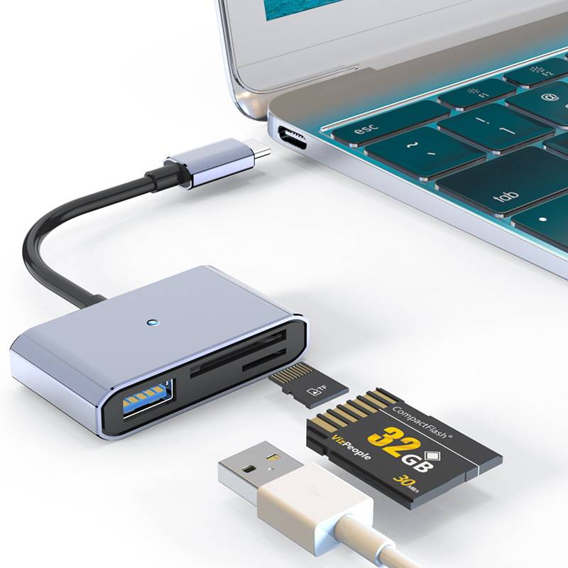 TC-auf-USB- + SD/TF-Adapterkabel