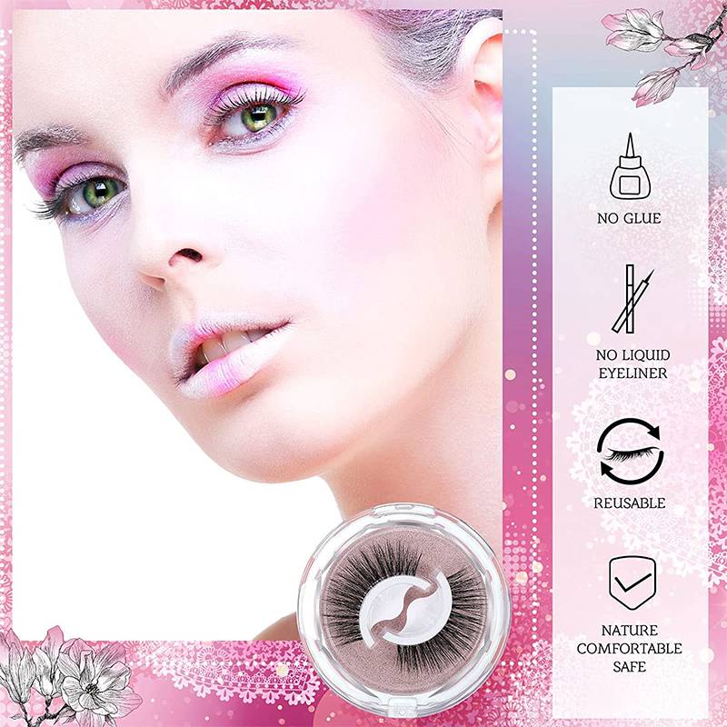 Selbstklebende falsche Wimpern Natürlich und mit langen Wimpern