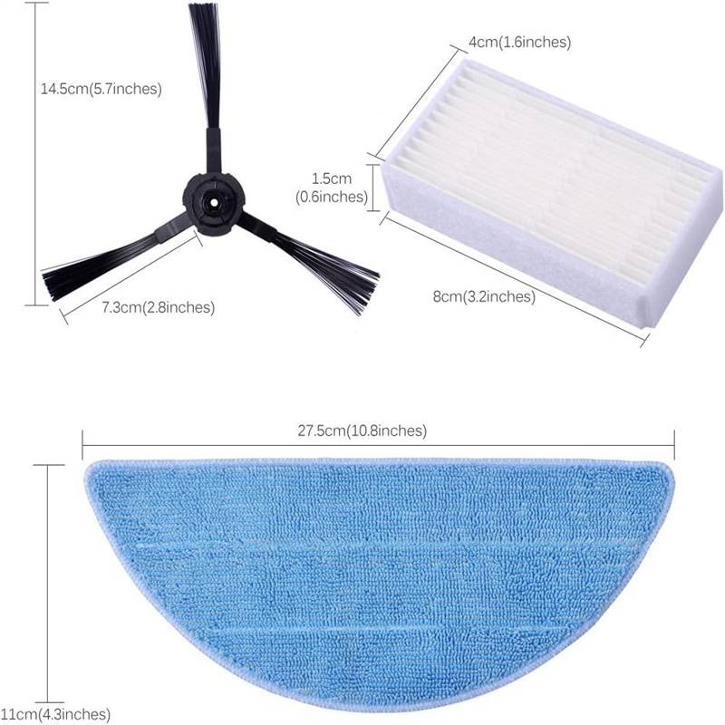 Ersatzteilset für ILIFE ZACO V3 V3S V5 V5S Pro V5x Roboterstaubsauger