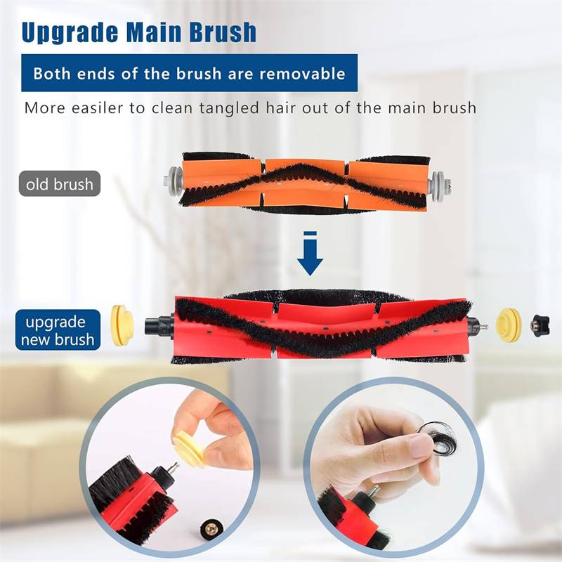 Ersatz-Zubehörset für Xiaomi Roborock Q7 Max und Q7 Plus Roboterstaubsauger