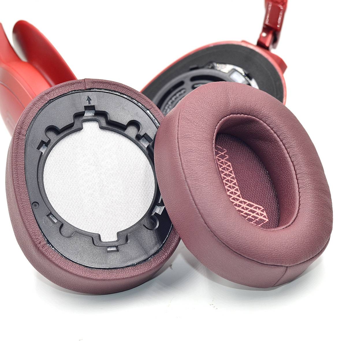 Ersatz-Ohrpolster für JBL LIVE500BTNC-Kopfhörer (2er-Pack) Red