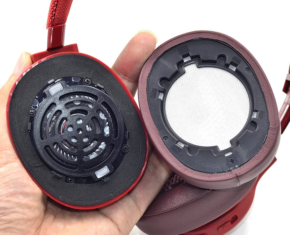 Ersatz-Ohrpolster für JBL LIVE500BTNC-Kopfhörer (2er-Pack) Red