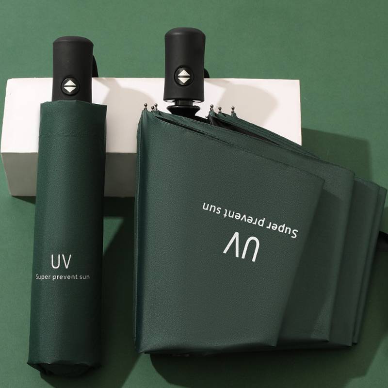 Automatik-Taschenschirm mit UV-Schutz Green