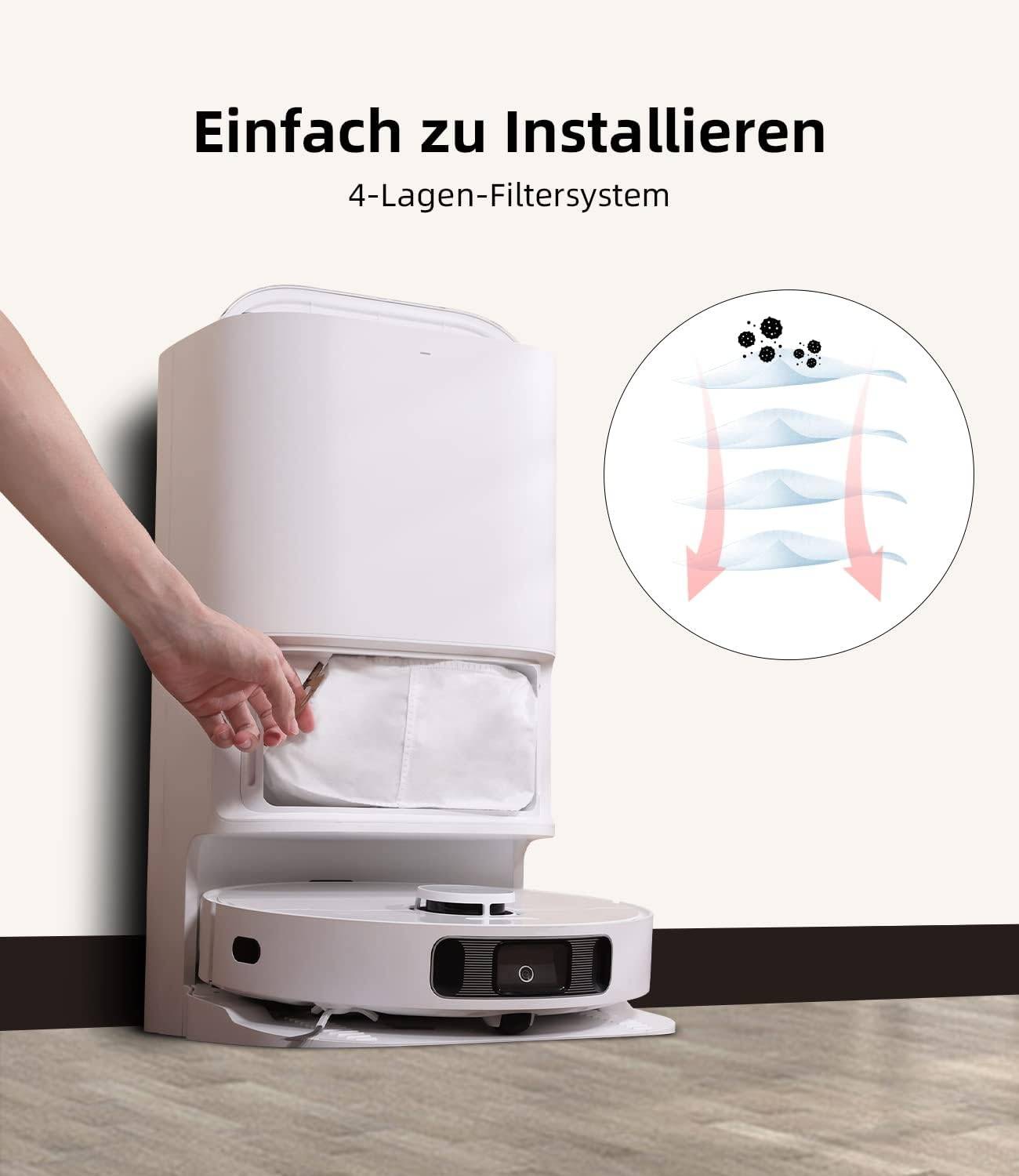 Ersatz-Staubbeutel für Xiaomi/Dreame Robot Staubsauger