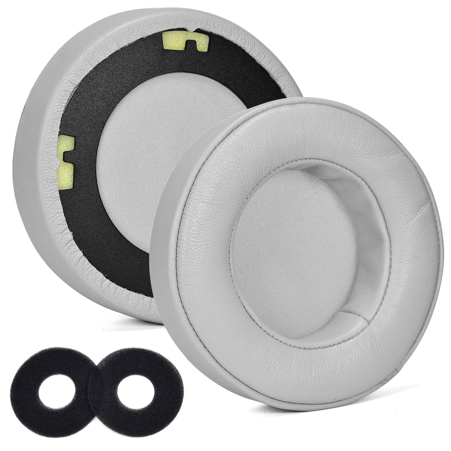 Ersatz-Ohrpolster aus Schaffell für Kopfhörer - 2er-Pack, grau Grey