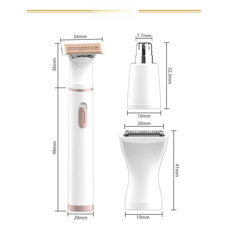5-in-1-Elektrorasierer und Trimmer für Damen