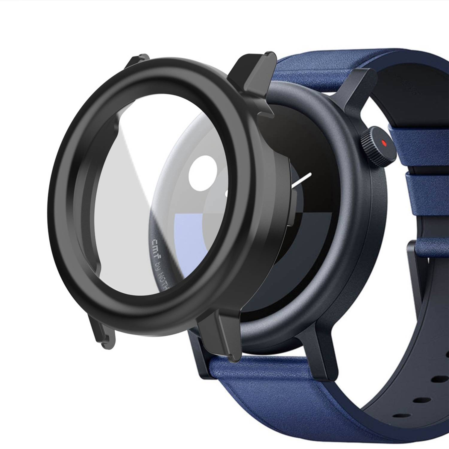 Hülle mit Displayschutz für CMF Watch Pro 2 Black