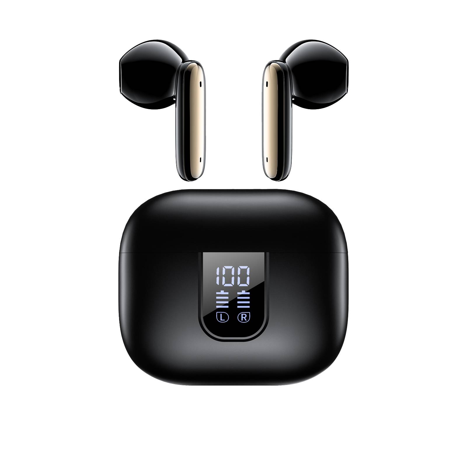 J11 Plus TWS-Ohrhörer: 6-Mikrofon-Geräuschunterdrückung für kristallklaren Klang Black