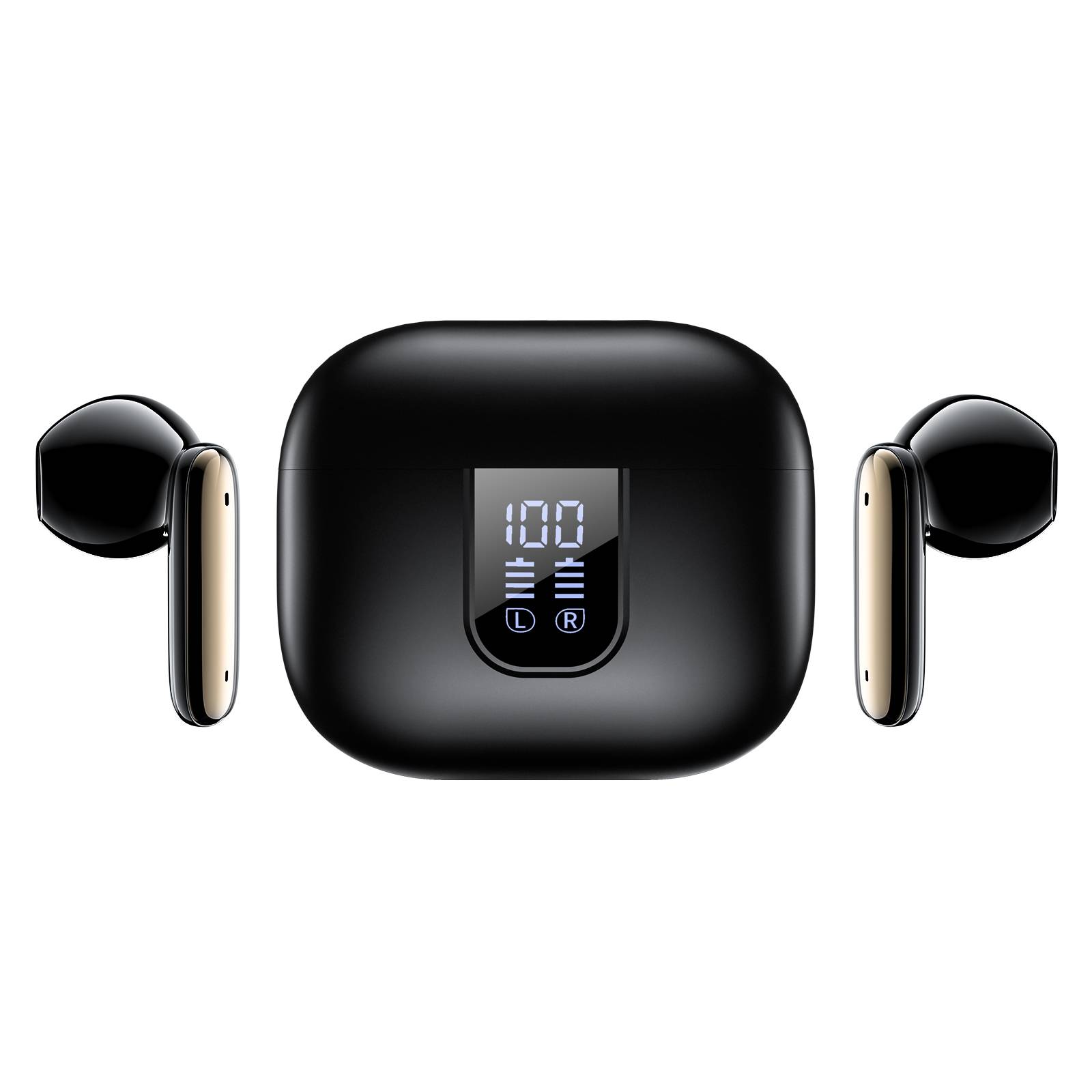 J11 Plus TWS-Ohrhörer: 6-Mikrofon-Geräuschunterdrückung für kristallklaren Klang Black