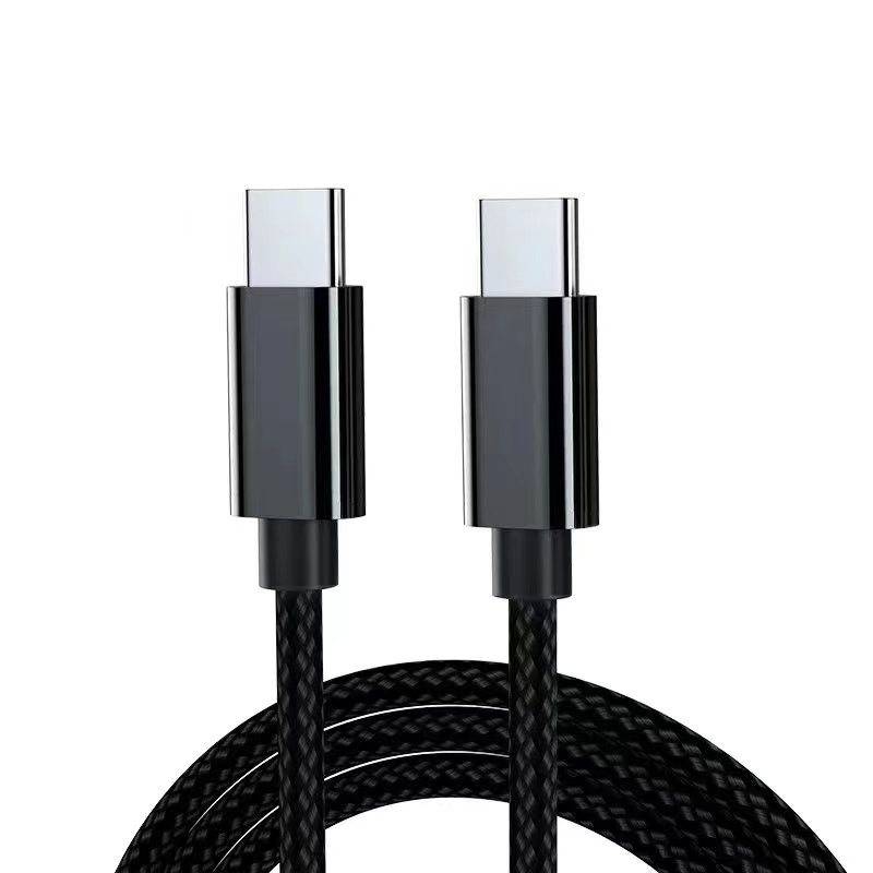 2er-Pack USB-C-Kabel 1 Meter – Schnelle Lade- und Datenübertragung Black