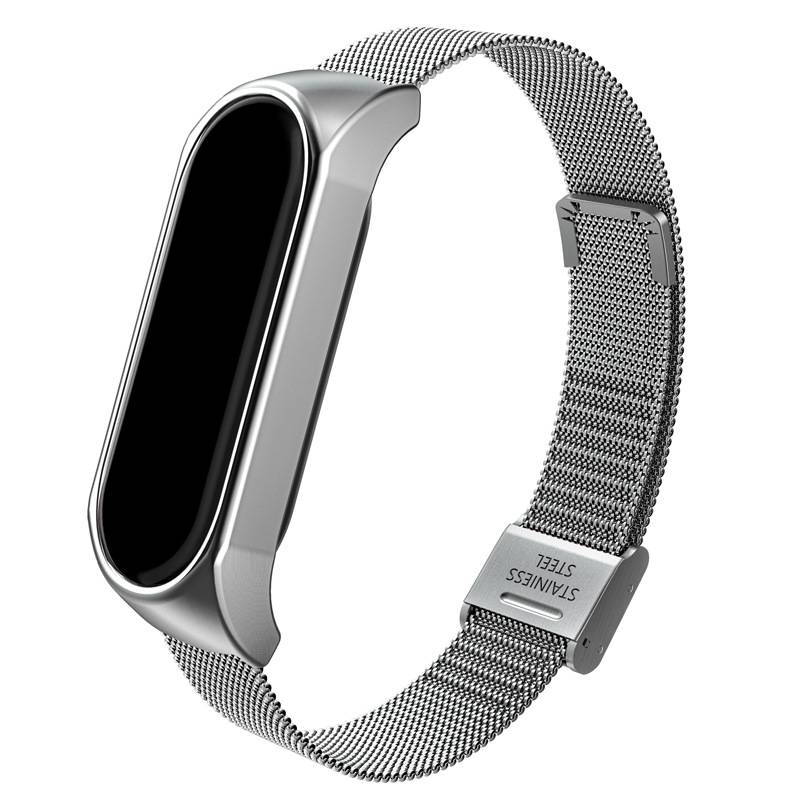 Metallarmband für Xiaomi Mi Band 3/4/5/6 Silver