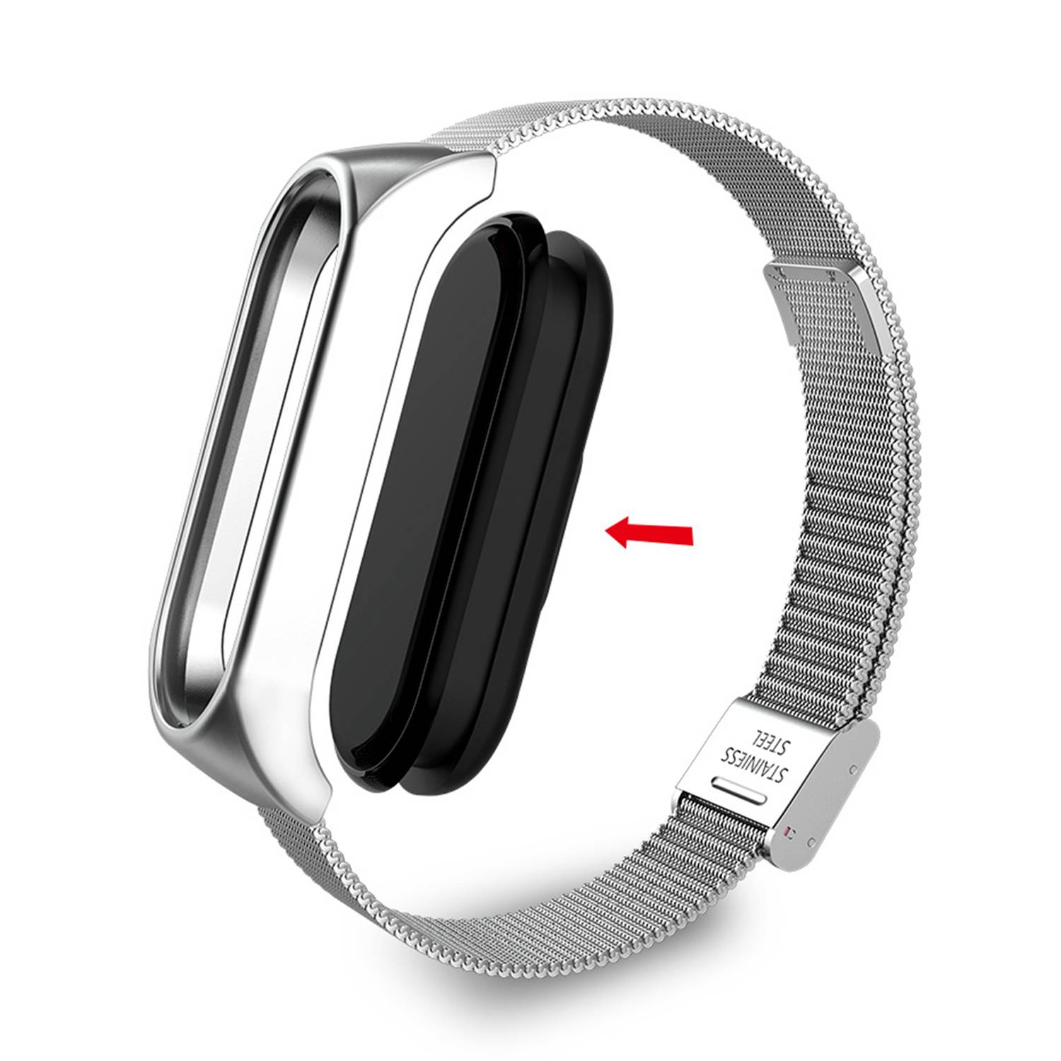 Metallarmband für Xiaomi Mi Band 3/4/5/6 Silver