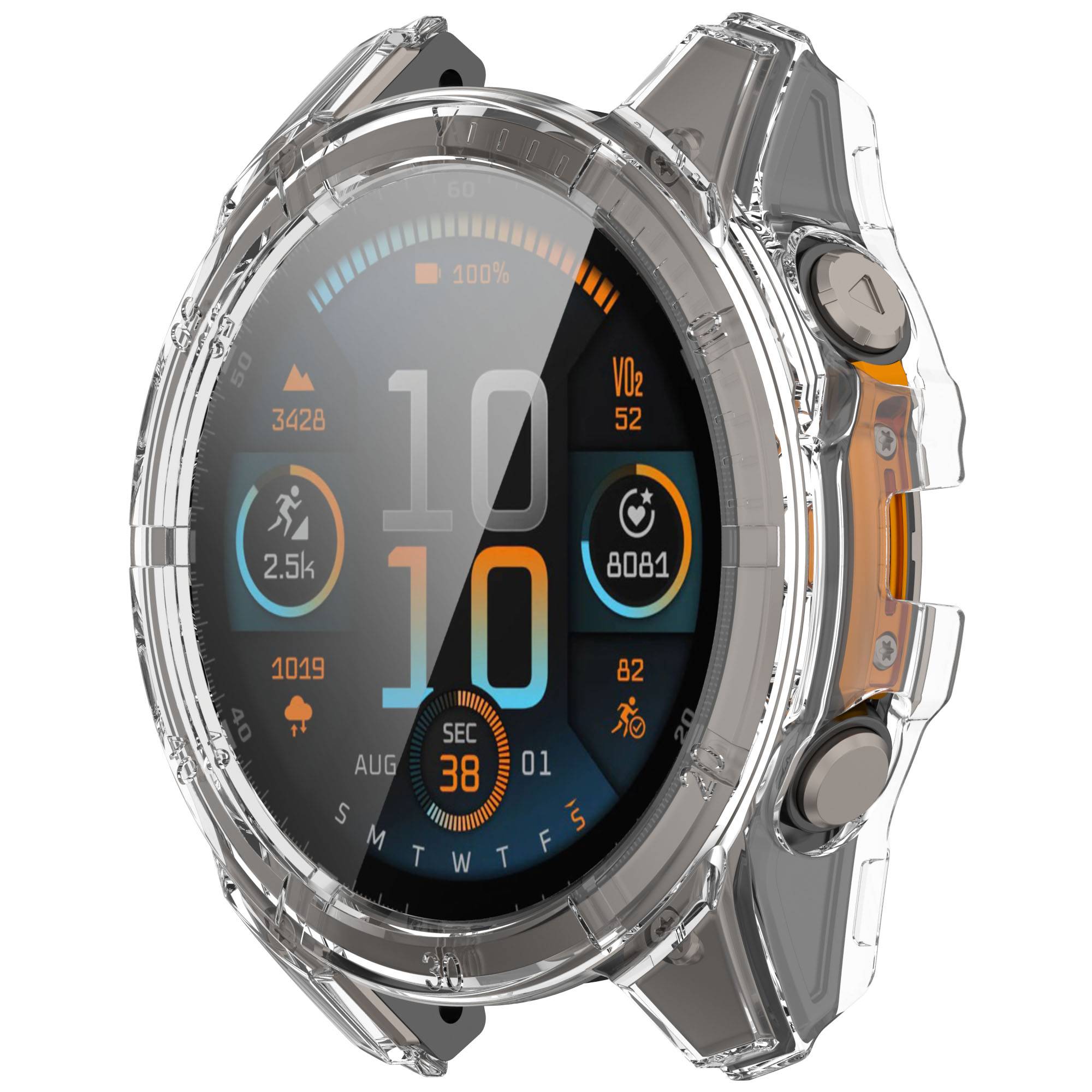 Schutzhülle für Garmin Fenix 8 Uhr Transparent 51 MM