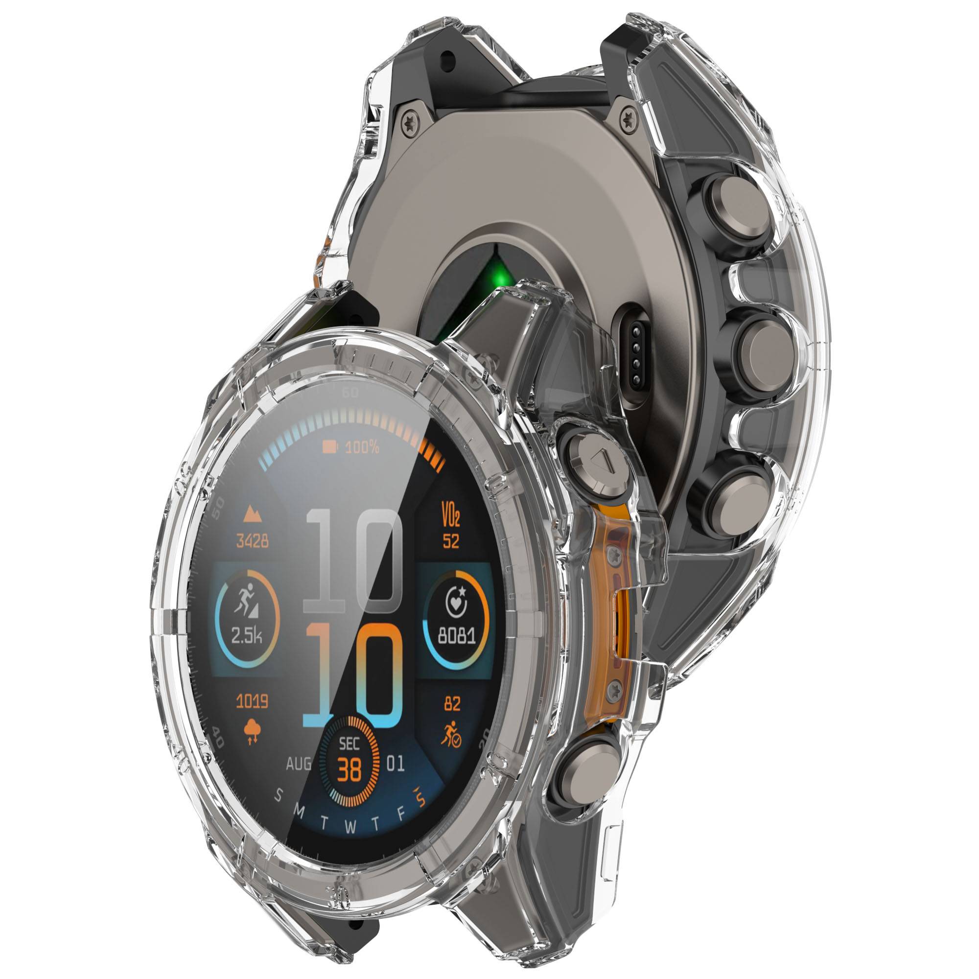 Schutzhülle für Garmin Fenix 8 Uhr Transparent 51 MM