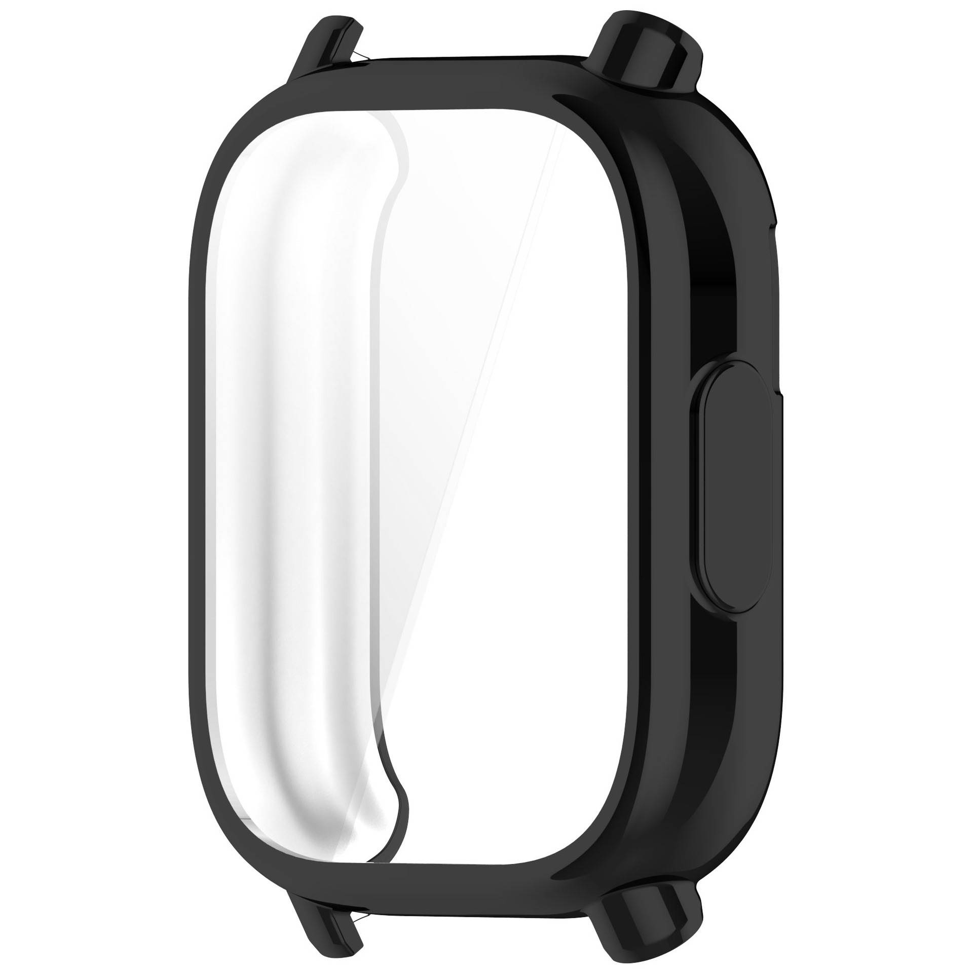 Galvanisiertes schwarzes Gehäuse für Redmi Watch 5 Lite – vollständig abdeckender TPU-Schutz
