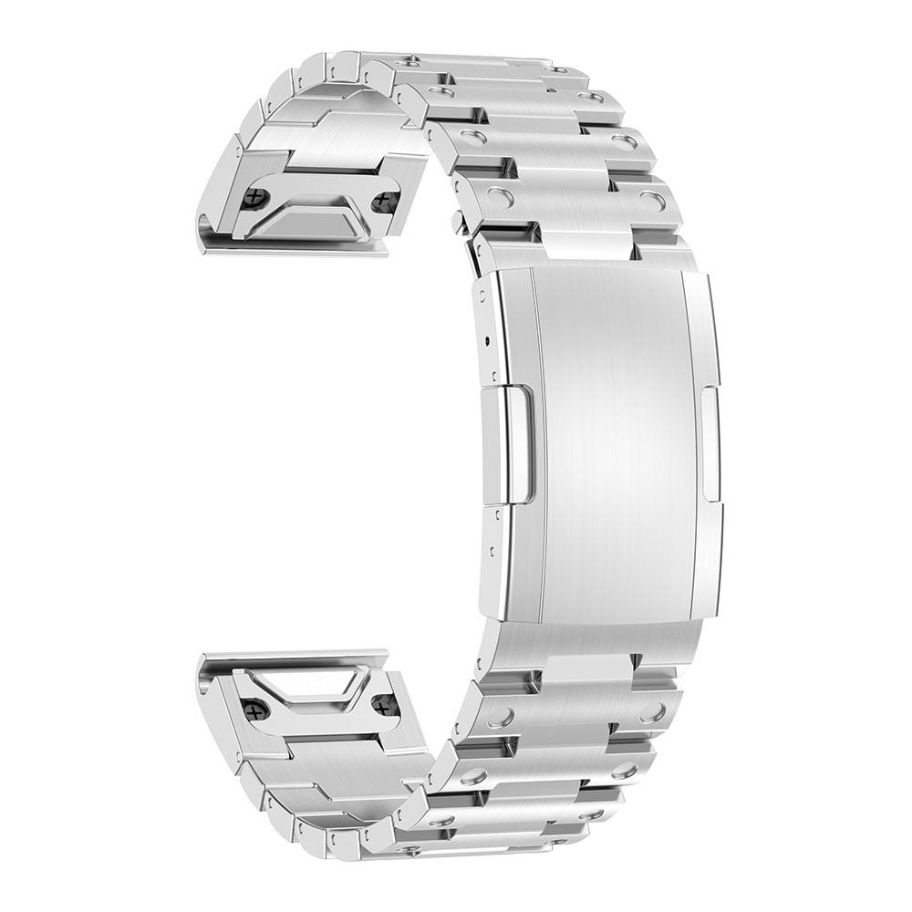 Uhrenarmband aus Edelstahl für Garmin Uhren Silver 22 mm