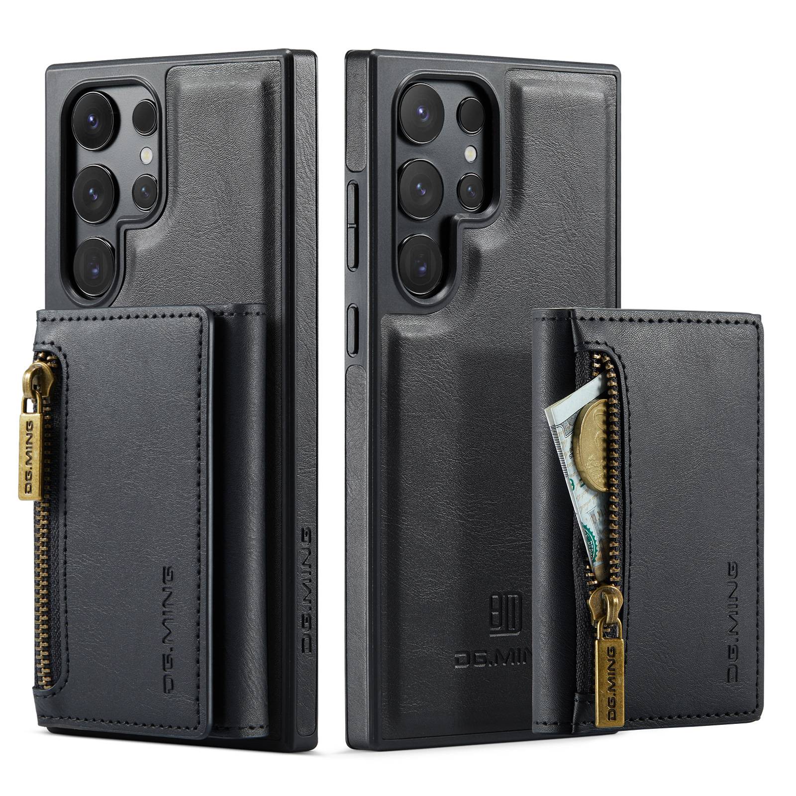 Samsung S24 FE Hülle mit RFID-Schutz / Magnetische Brieftaschenhülle mit Kartenhalter