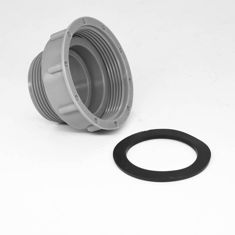 Küchenspüle Ablaufrohr Reduzierstück ABS Grau für Spüle und Abfallentsorger 60 mm bis 46 mm