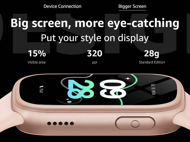 Smartwatch mit Bluetooth und Gesundheitsüberwachung Pink