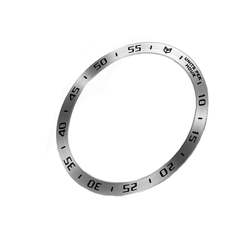 Edelstahl-Lünettenring für Samsung Galaxy Watch Ultra Silver + Black