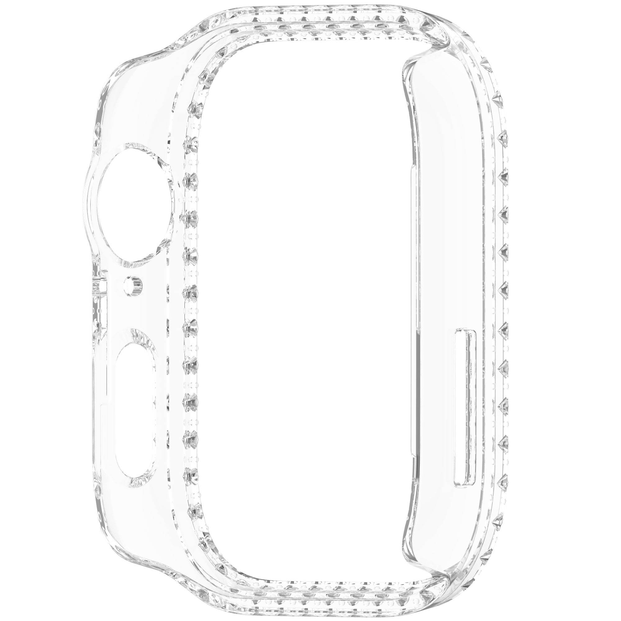 Huawei Watch Fit 3 Hülle mit diamantfarbener, hohler PC-Schutzhülle Transparent