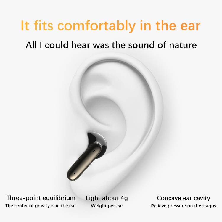 TWS-Kabellose Ohrhörer mit 6-Mikrofon-Rauschunterdrückung, J11 Pro White