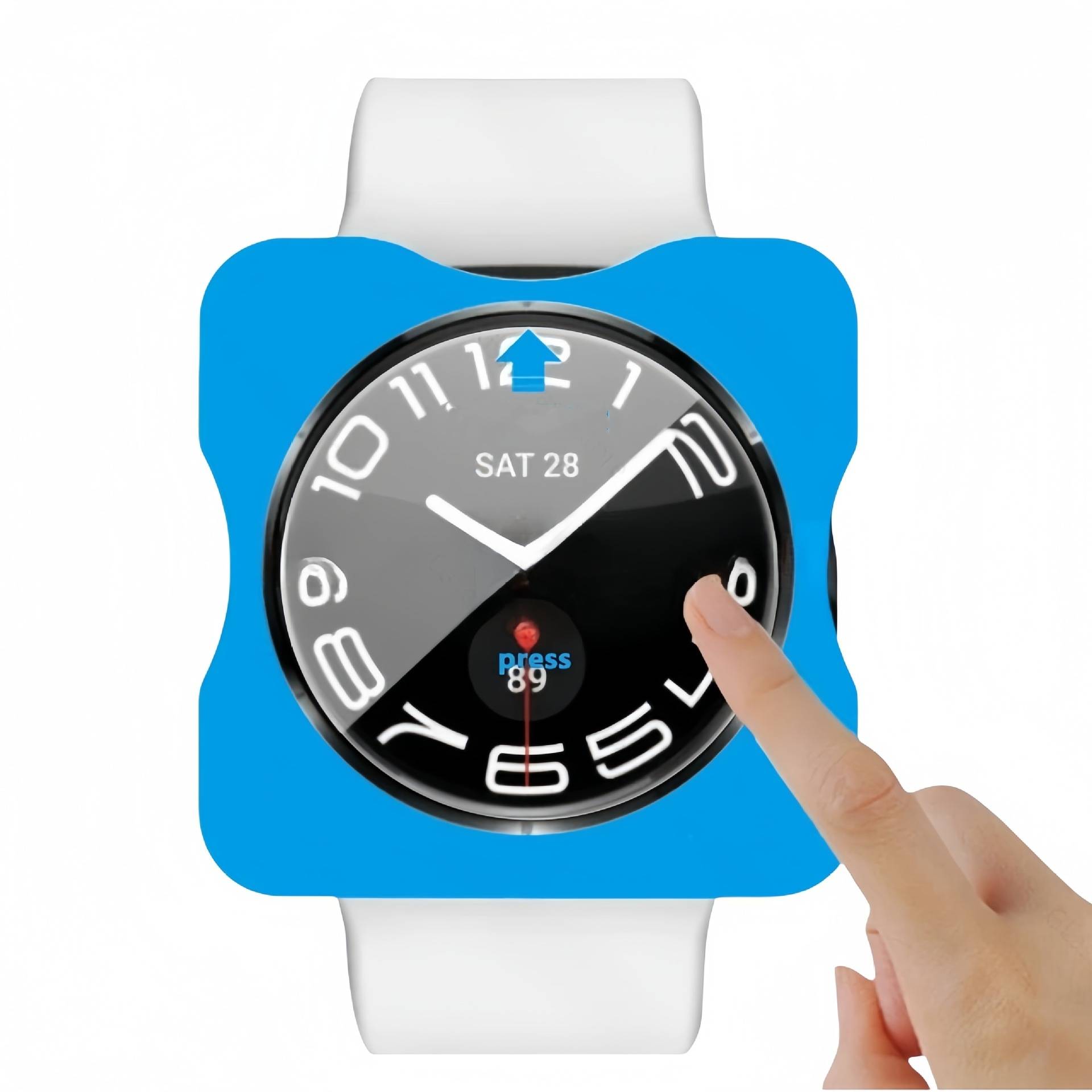 Displayschutzfolie aus gehärtetem Glas für Samsung Galaxy Watch (2er-Pack) Samsung Galaxy Watch 7 40mm