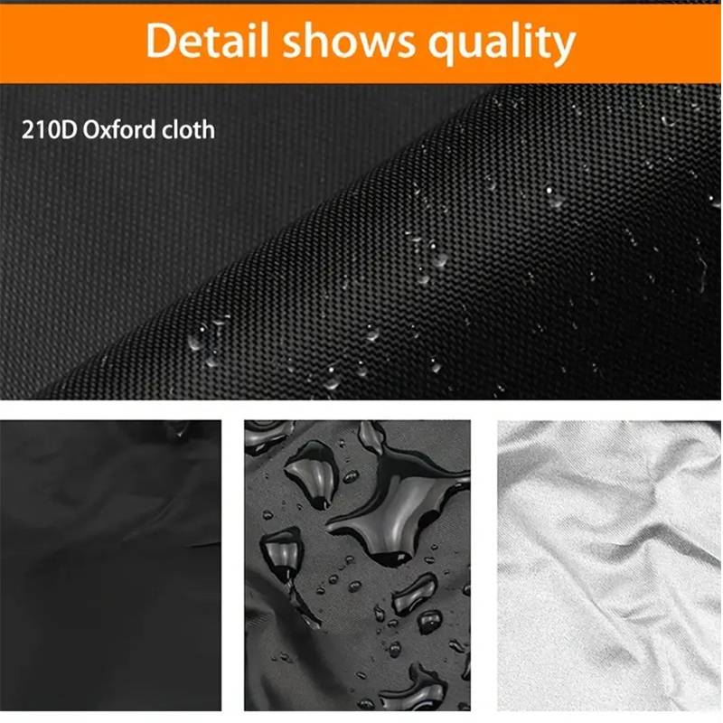 Klappstuhlbezug mit Aufbewahrungstasche - Schwarz - 210D Oxford-Gewebe