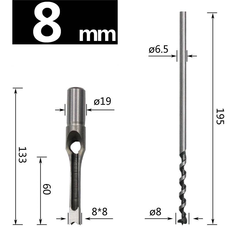 Holzbohrer – Vierkantbohrer für exakte Löcher 8 mm