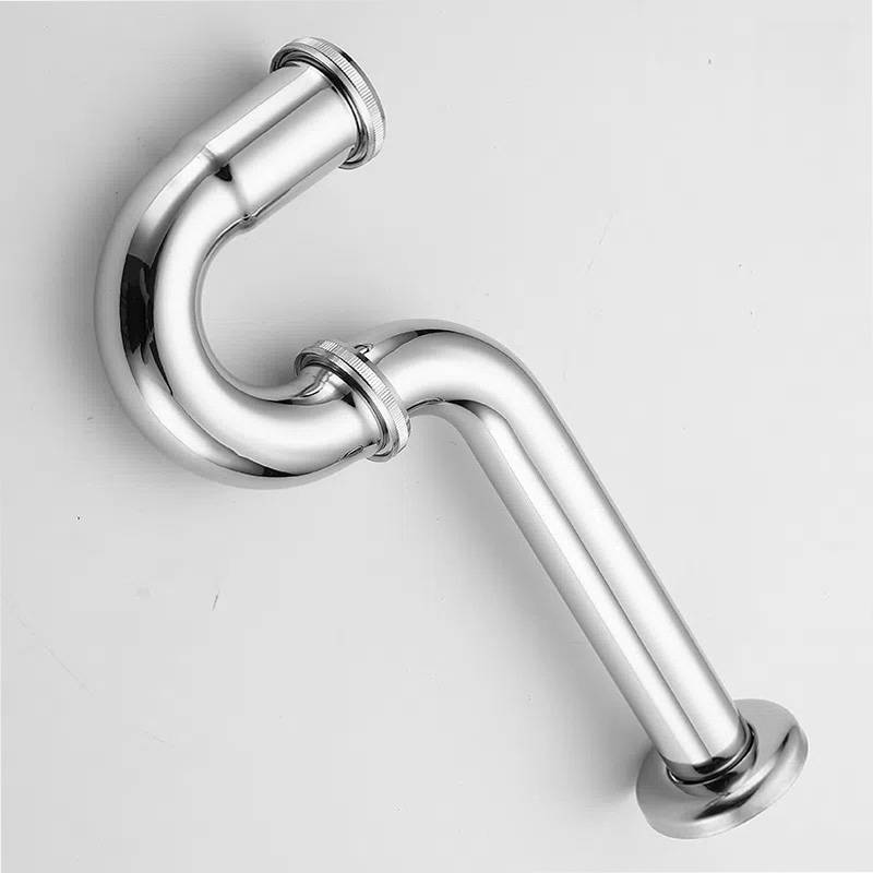 P-Trap-Wandabflussrohr aus Edelstahl S