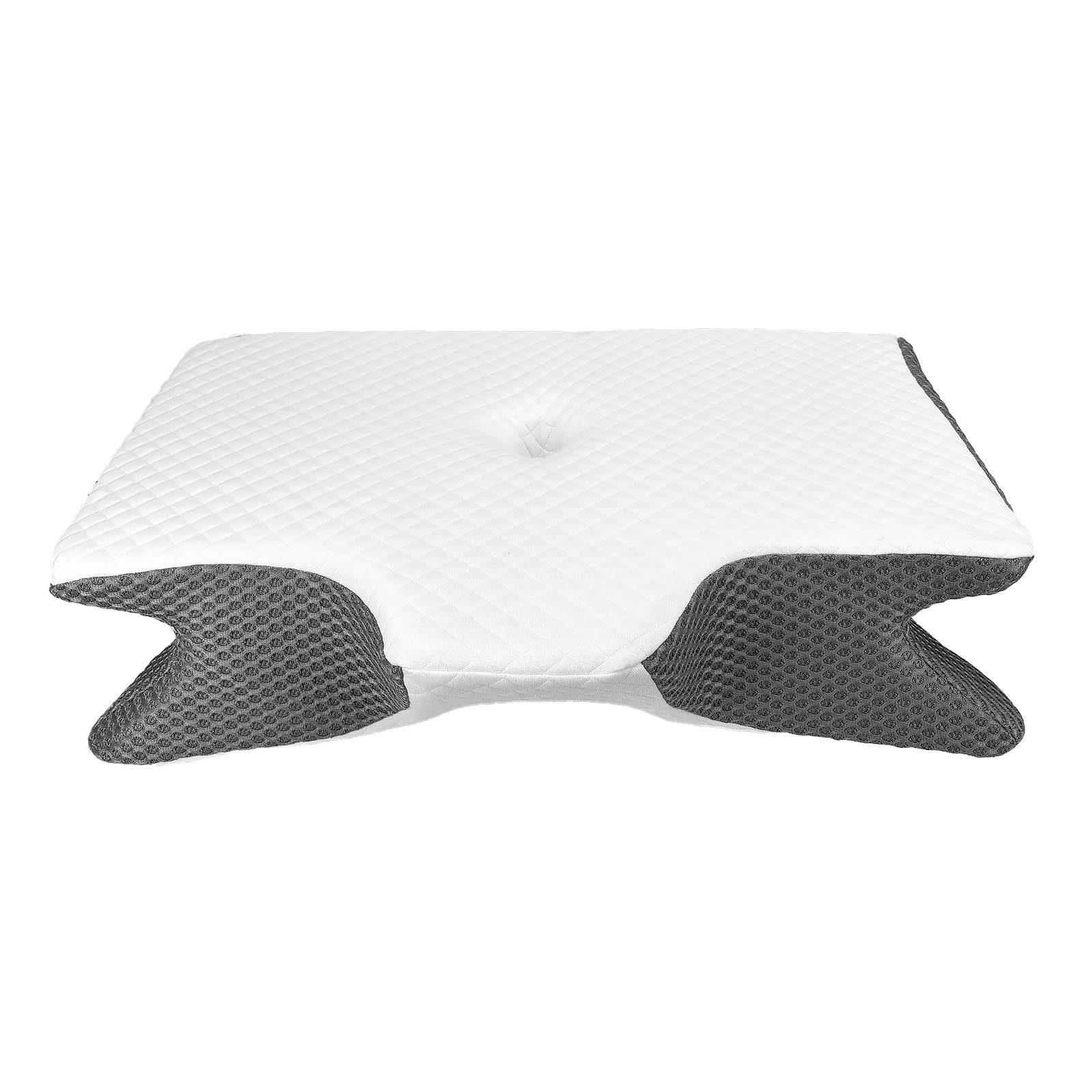 Nackenkissen in Schmetterlingsform - Weiß & Grau