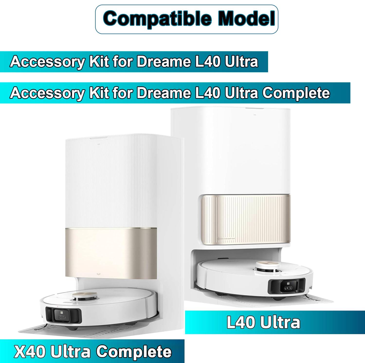 Zubehör für Dreame X40 Ultra/L40 Ultra Saugroboter