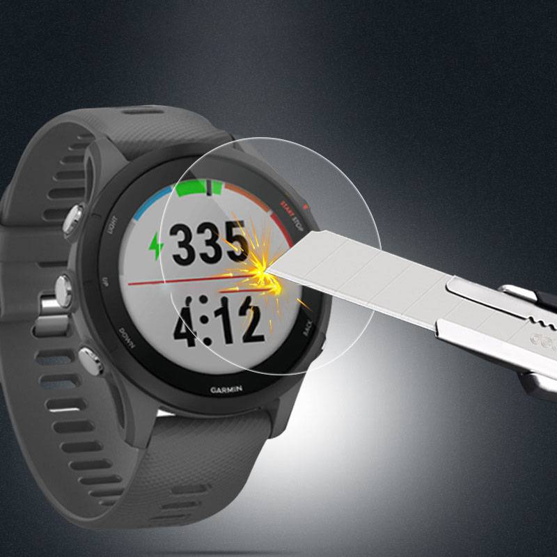 Displayschutz aus gehärtetem Glas (2er-Pack) Garmin Forerunner 255s