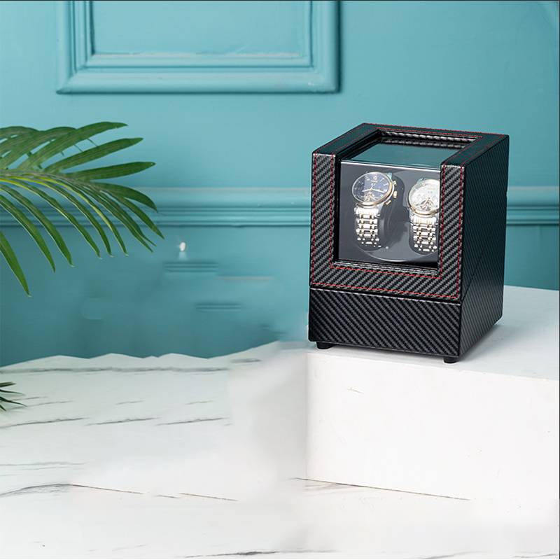 Uhrenbewegerbox aus Kohlefaser - W135T (Schwarz)