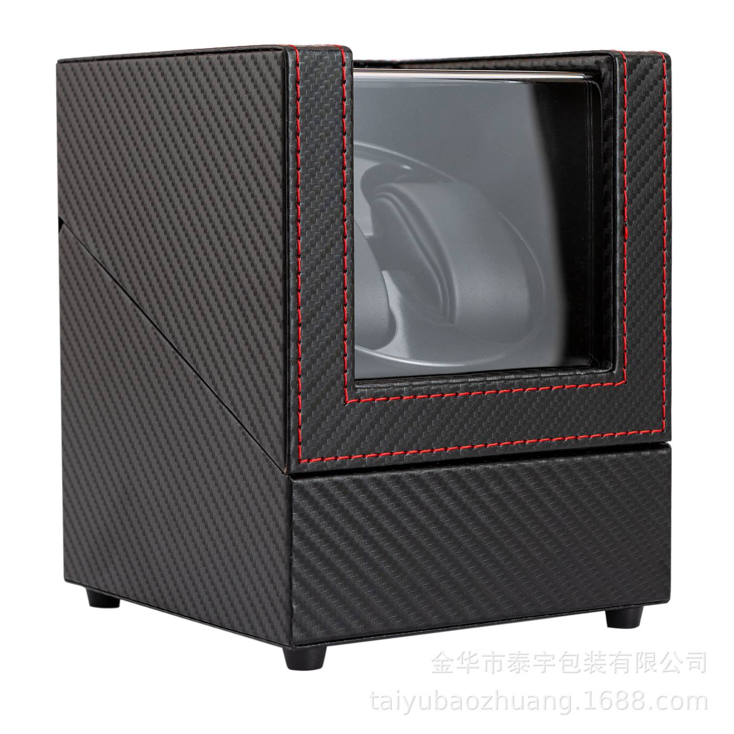 Uhrenbewegerbox aus Kohlefaser - W135T (Schwarz)