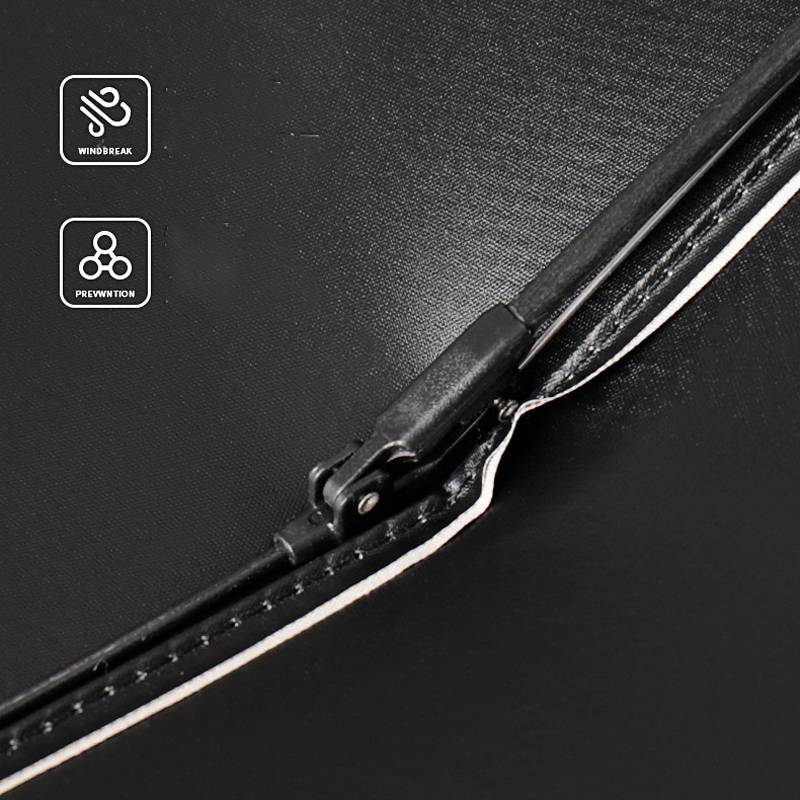 Automatischer Regenschirm mit Ringclip – faltbarer Reiseschirm Black