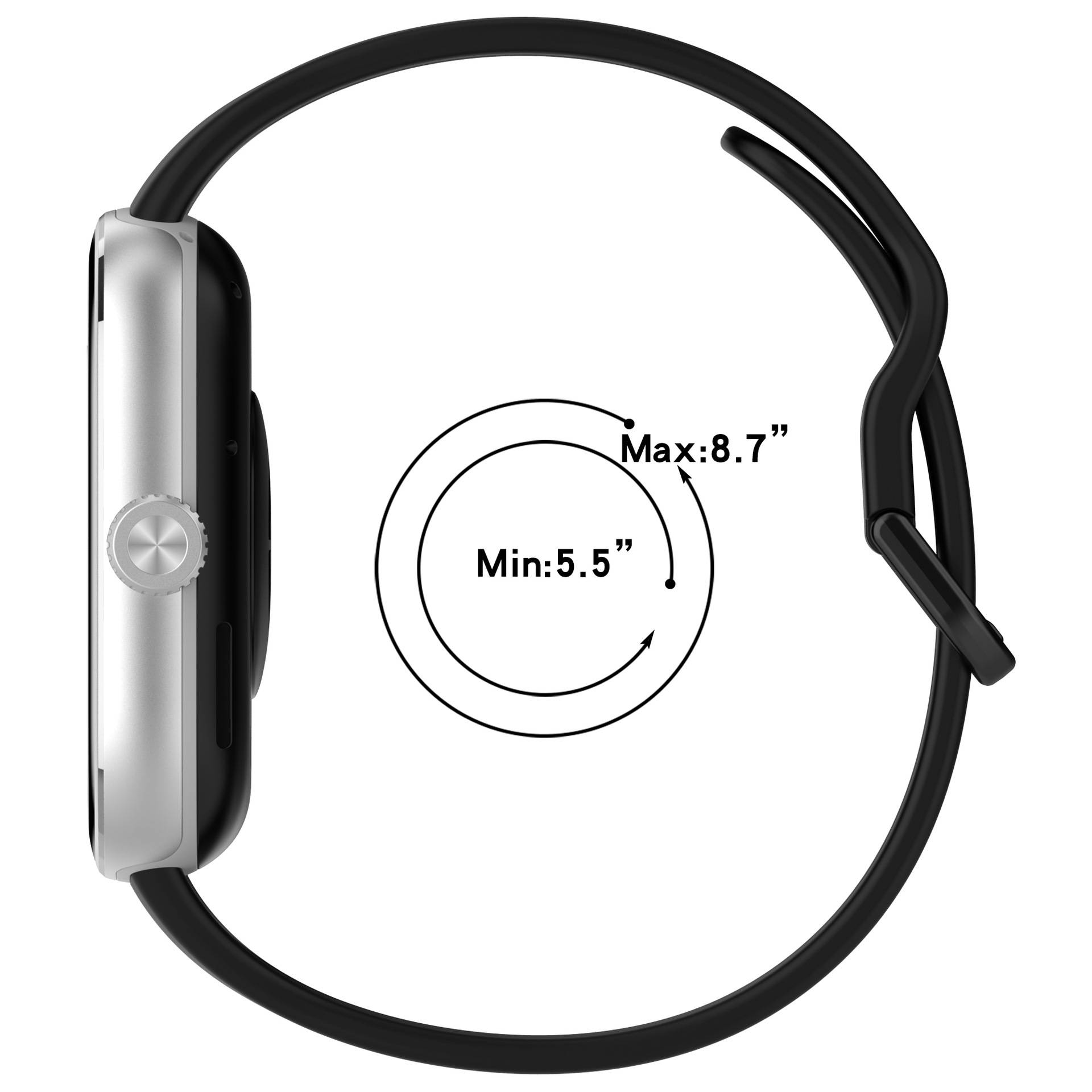 Ersatz-Armband für Redmi Watch 5 - Bequemes Silikon Black