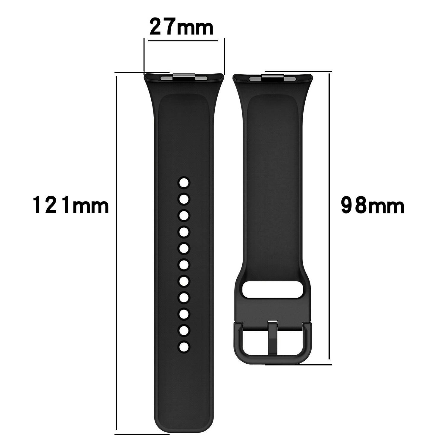 Ersatz-Armband für Redmi Watch 5 - Bequemes Silikon Black