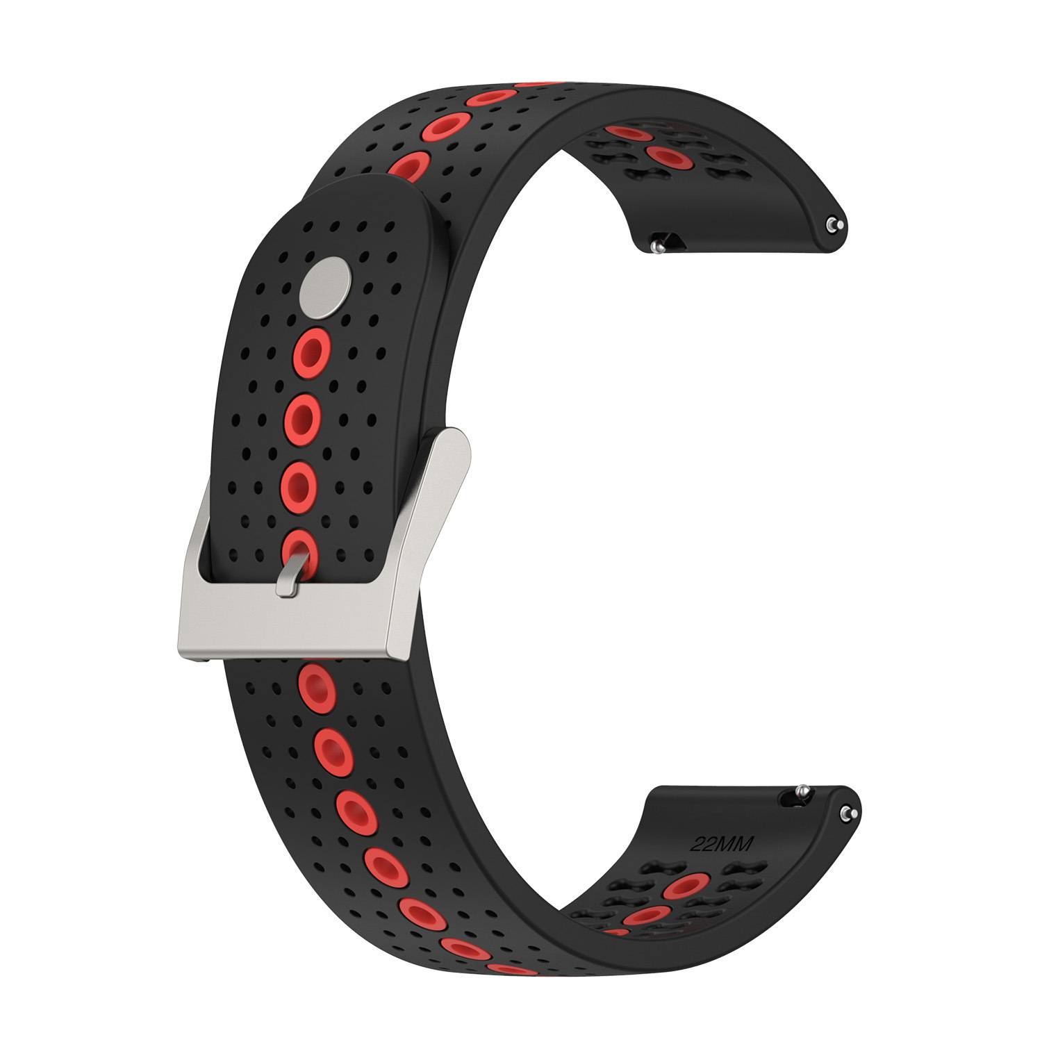 Suunto 9 Peak Armband - Atmungsaktives Silikon Uhrenarmband Black+Orange