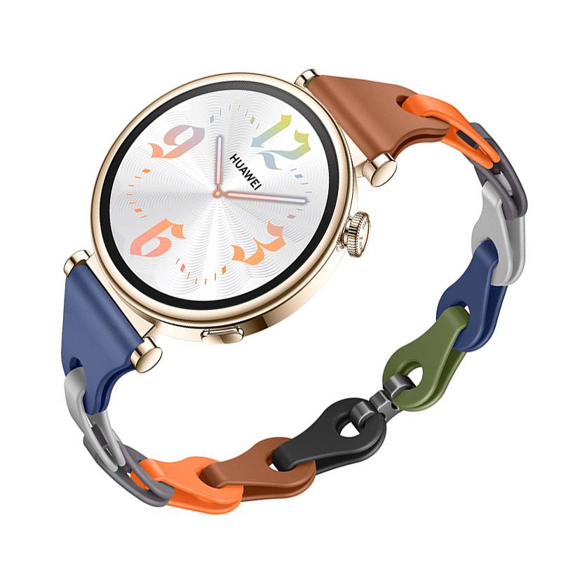 Silikon-Uhrenarmband für Huawei GT5/4 - 18mm Multicolor1