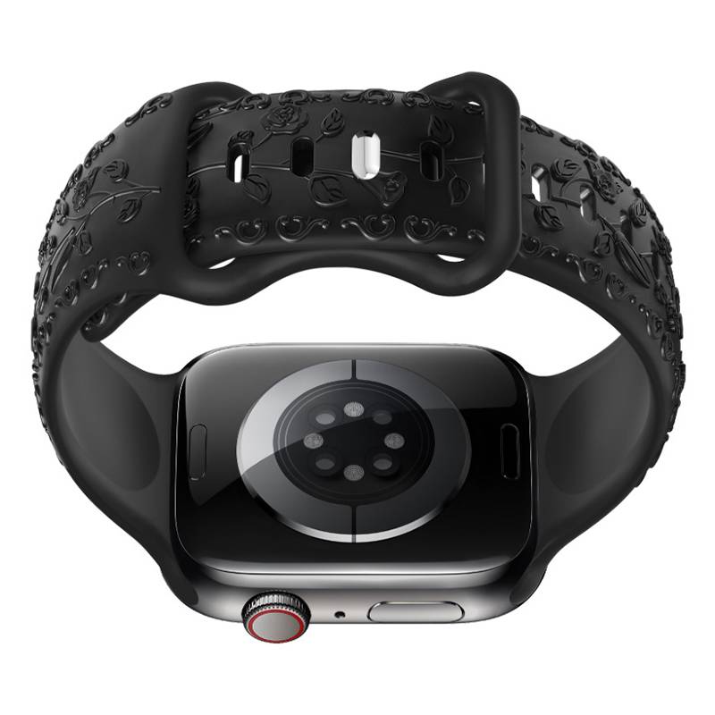 Silikonarmband für Apple Watch Black 22 mm