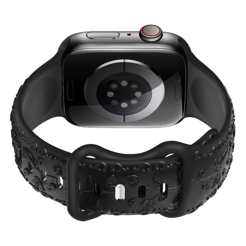 Silikonarmband für Apple Watch Black 22 mm