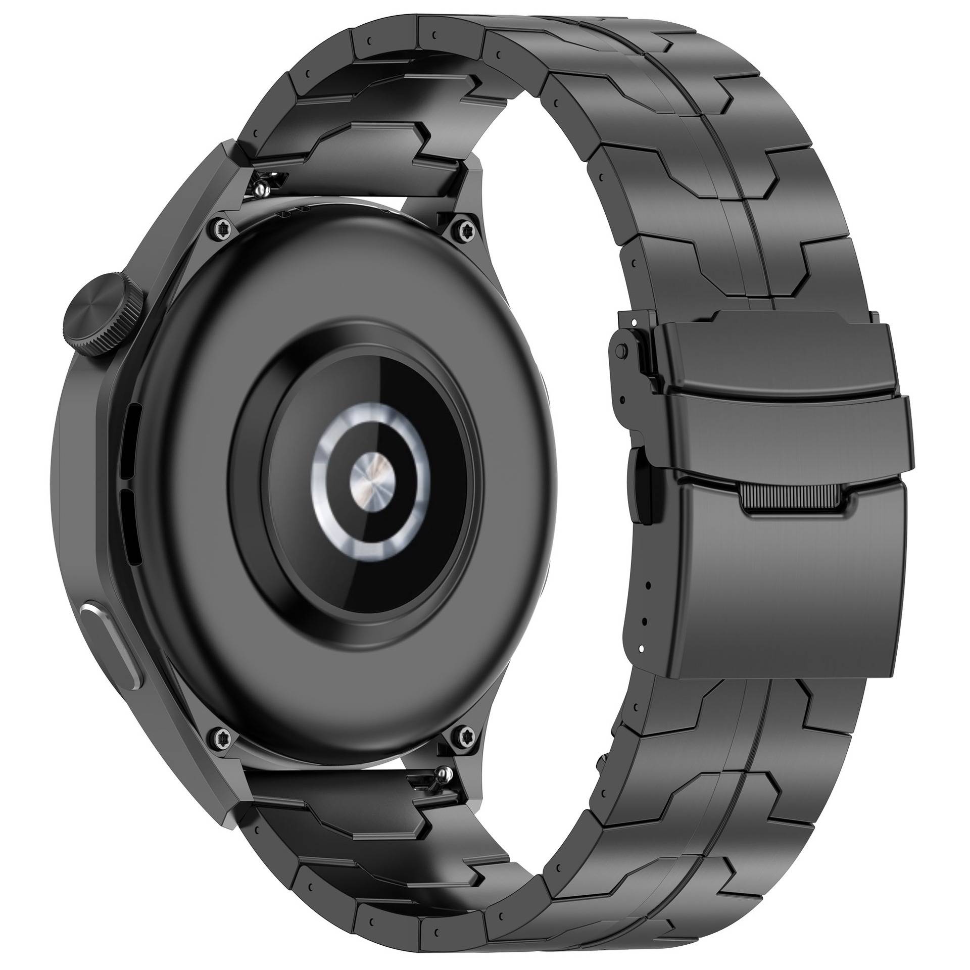 Titan-Uhrenarmband für 22-mm-Smartwatch Black Sicherheitsverschluss
